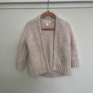 2T Cat & Jack Blush Pink Sparkles Cardigan Sweater